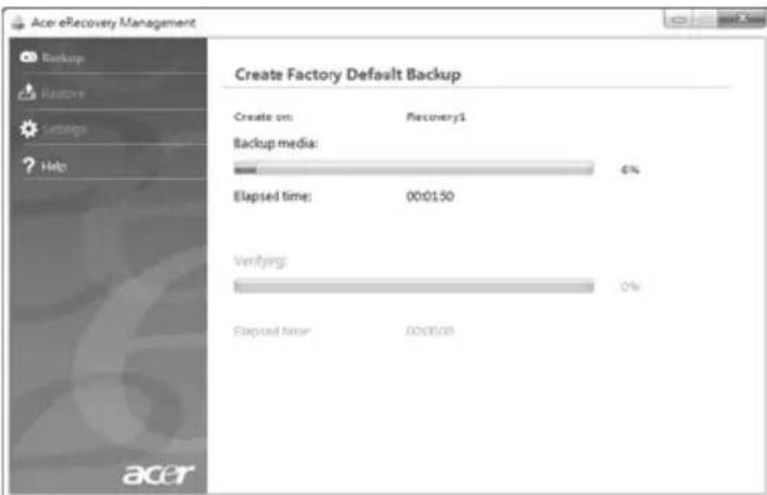 ACER TravelMate 7750Z - Een herstelback-up maken (optisch station) - 4