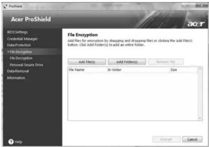 ACER TravelMate 7750Z - Databeskyttelse - 1