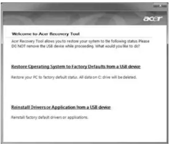 ACER TravelMate 7750Z - Gendannelse fra dine gendannelsesdiske - 1