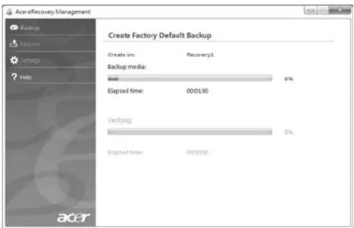 ACER TravelMate 7750Z - Creare un backup di recupero (unità flash USB) - 6