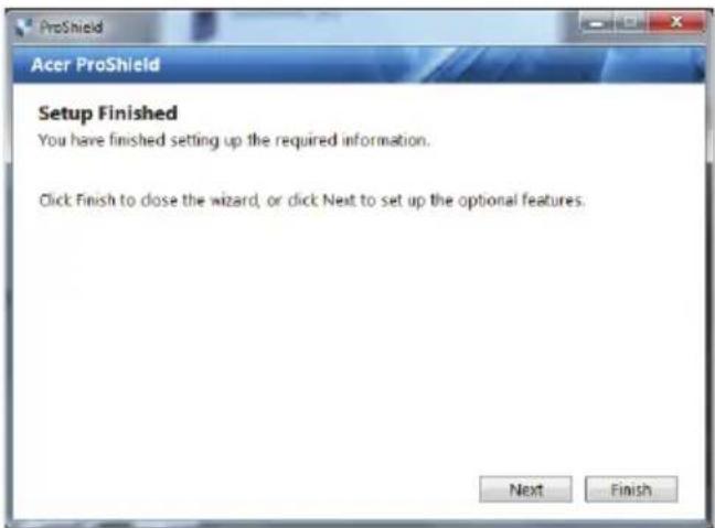 ACER TravelMate 7750Z - Setting up ProShield - 3