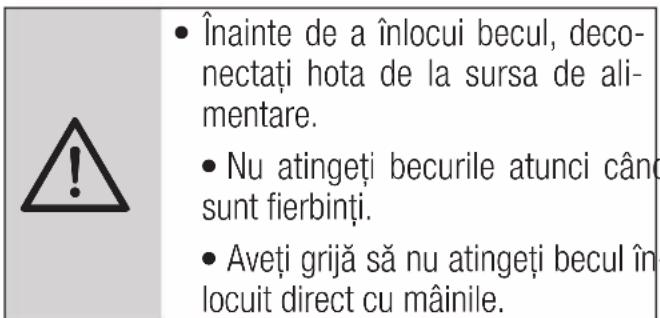 BEKO HNS61210XH - Inlocuirea becului - 1