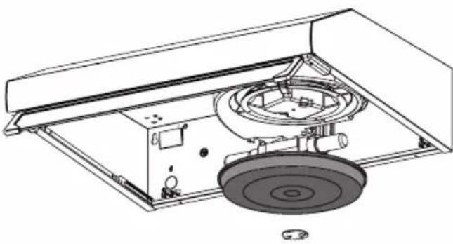 BEKO HNS61210XH - Schimbarea filtrului de carbon (modul de circulaţie a aerului) - 1