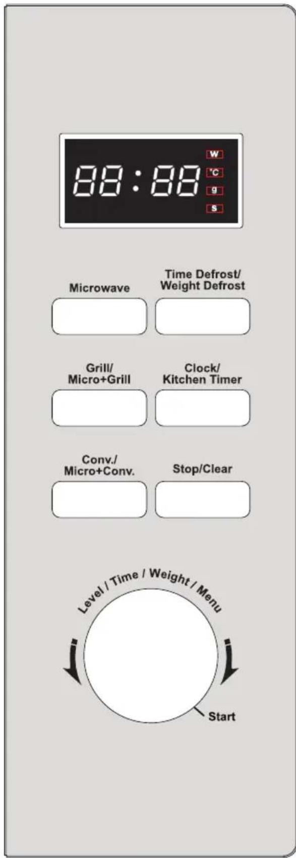 BEKO MCF28310X - Panneau de commande 4.2 Écran d'action du menu - 1