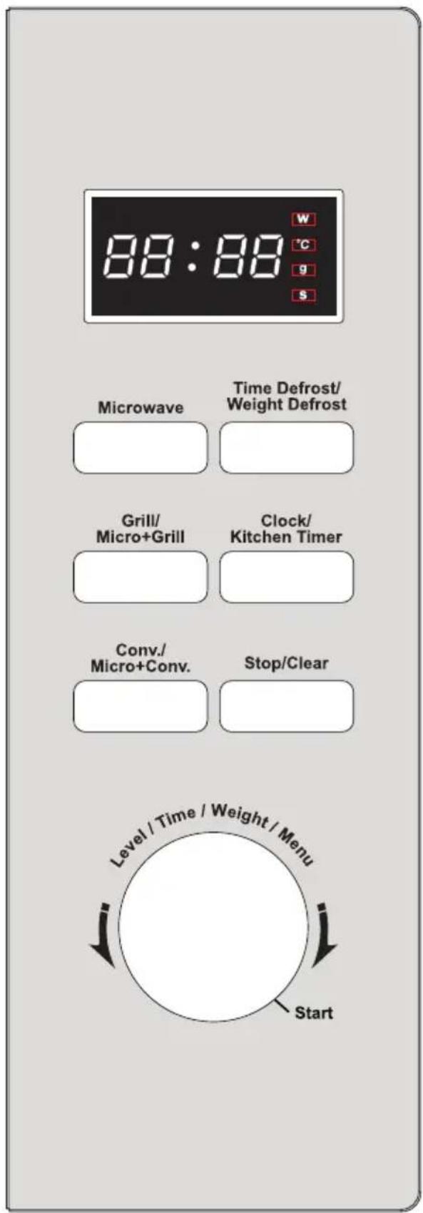 BEKO MCF28310X - Panneau de commande 4.2 Écran d'action du menu - 1