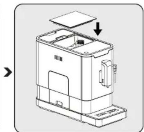 BEKO CEG5311X - Remplir le conteneur de grains de café - 4