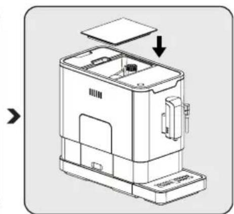 BEKO CEG5311X - Umplerea recipientului pentru boabe - 4