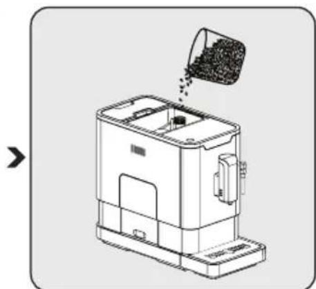 BEKO CEG5311X - Filling the bean container - 3