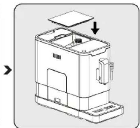 BEKO CEG5311X - Llenado del contentedor de granos - 4