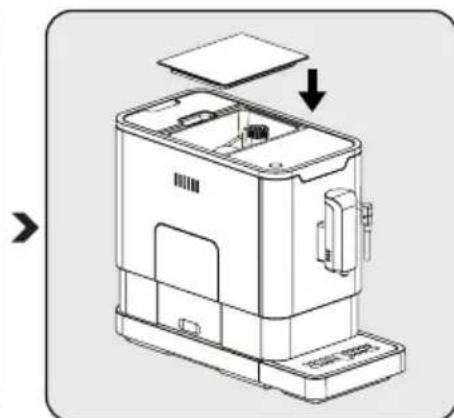 BEKO CEG5311X - Filling the bean container - 4