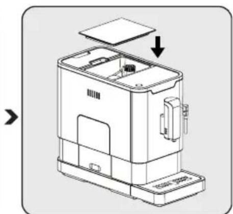 BEKO CEG5311X - Het bonenreservoir opvullen - 4