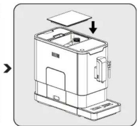 BEKO CEG5311X - Bohnenbehälter füllen - 4