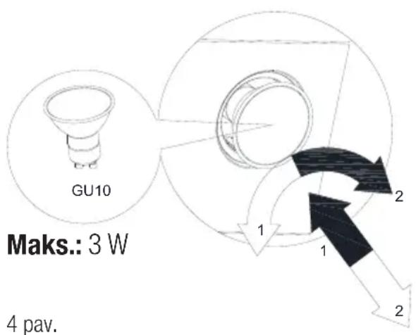 BEKO HCA62320WH - Lemputės pakeitimas - 1