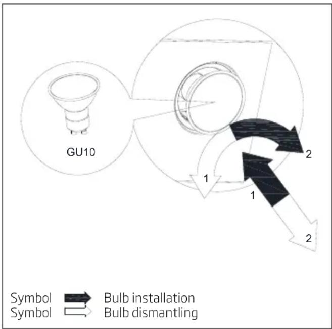 BEKO HCA62320WH - Sustitución de la iluminación - 4