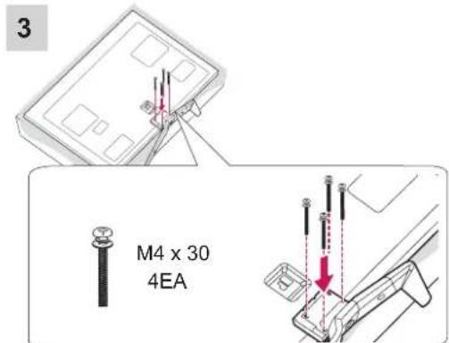 LG 60PM680S - Attaching the stand - 6