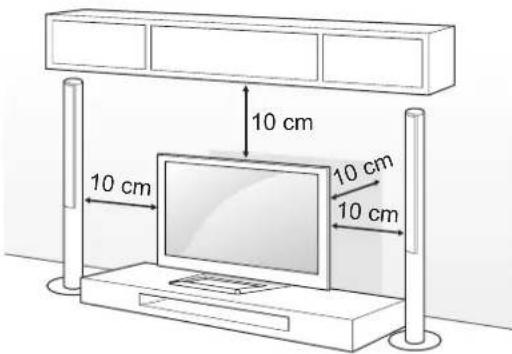 LG 60PM680S - Umisteni monitoru na stolek - 1