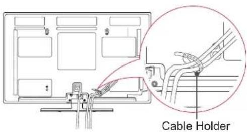 LG 60PM680S - Tidying cables - 2