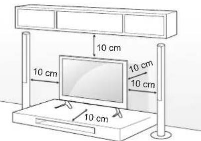 LG 55UF6959 - Mounting on a table - 1