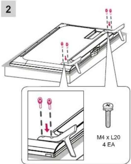 LG 55UF6959 - Attaching the stand - 2