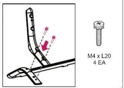LG 55UF6959 - Attaching the stand - 6