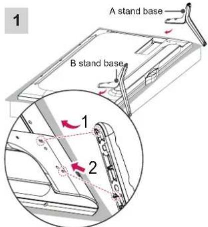 LG 55UF6959 - Attaching the stand - 3