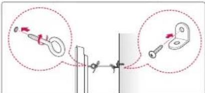LG 55UF6959 - Securing the TV to a wall - 2