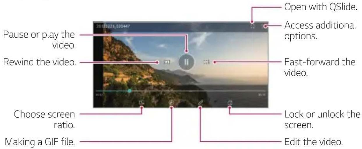 LG LMQ710EM - Playing a video - 1