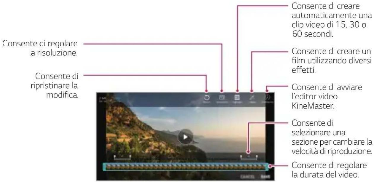 LG LMQ710EM - Modifica dei video - 1
