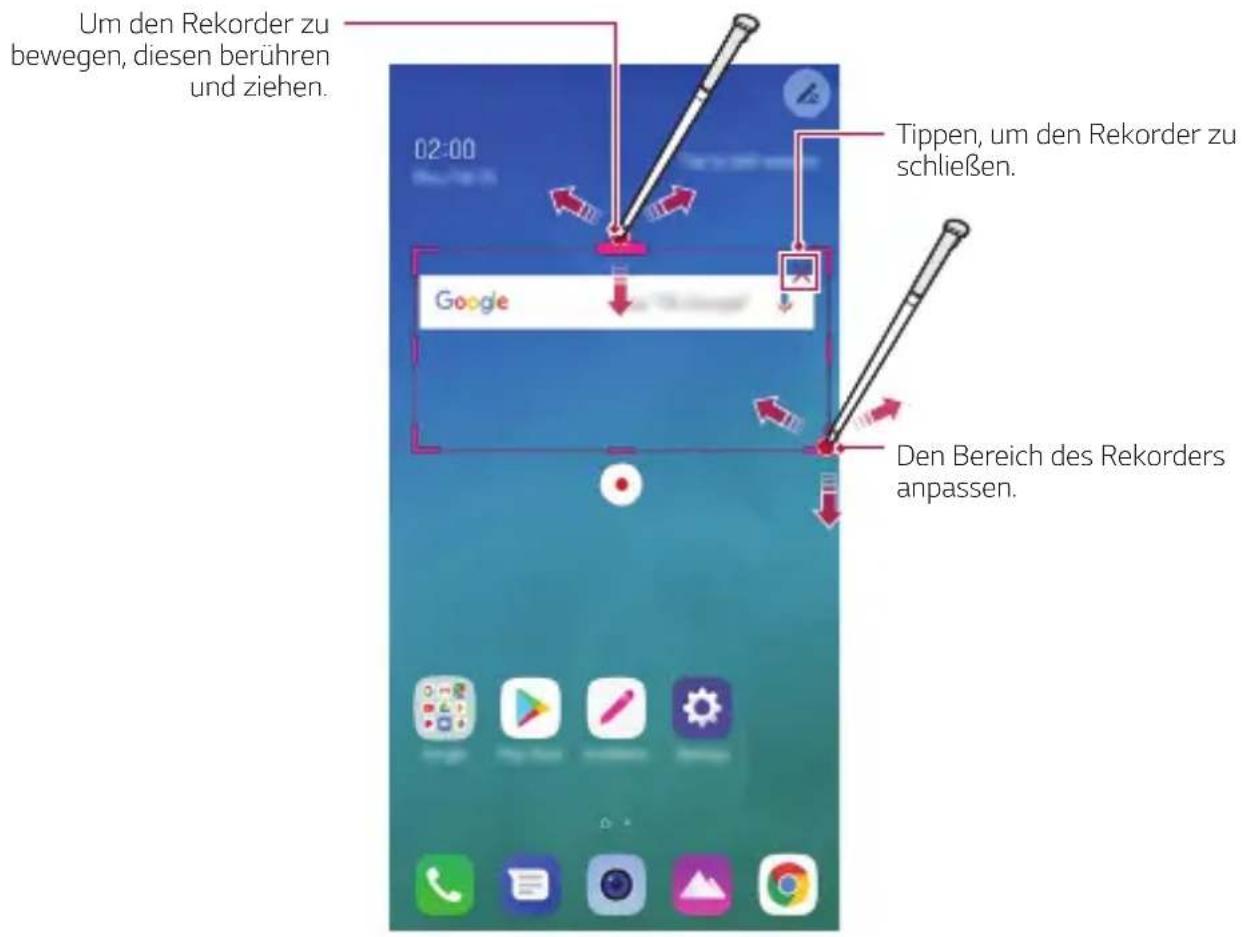 LG LMQ710EM - Den Stylus-Stift benutzen - 2