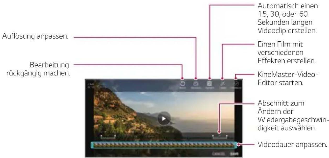 LG LMQ710EM - Videos bearbeiten - 1