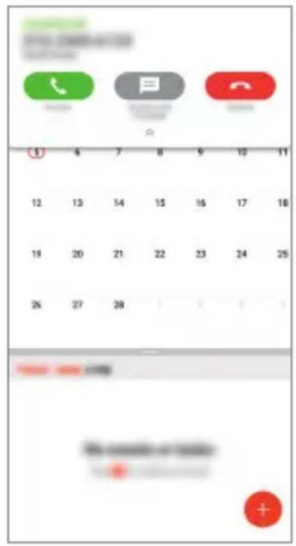 LG LMQ710EM - Checking an incoming call while using an app - 1