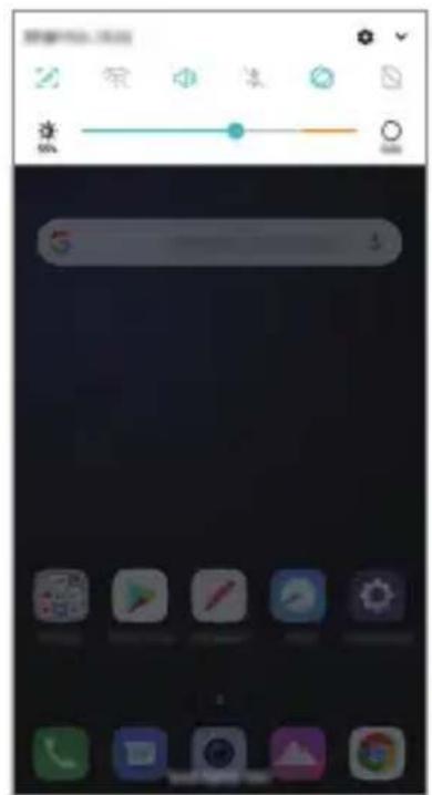 LG LMX420EMW - Panneau de notifications - 1