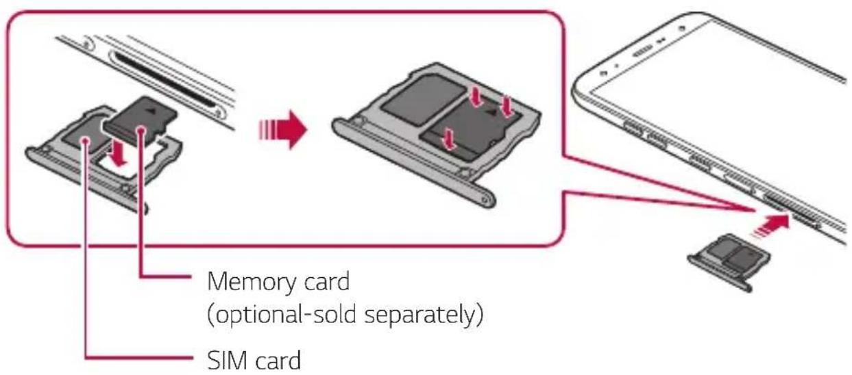 LG LMX420EMW - Inserting the memory card - 1