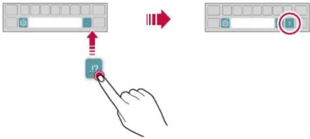 LG LMX420EMW - Changing the QWERTY keyboard layout - 1