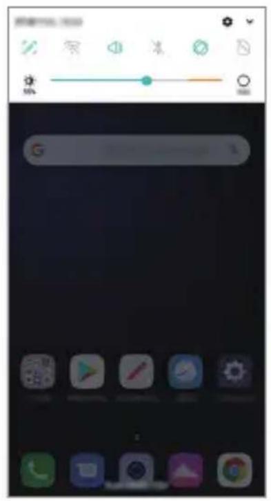 LG LMX420EMW - Panel powiadomień - 1