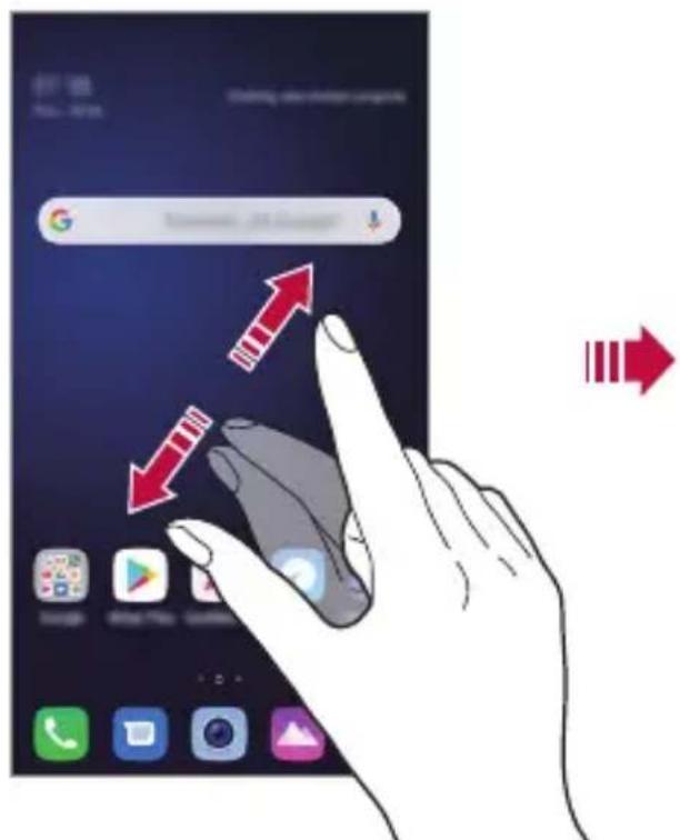 LG LMX420EMW - Visualización del tema de fondo - 1
