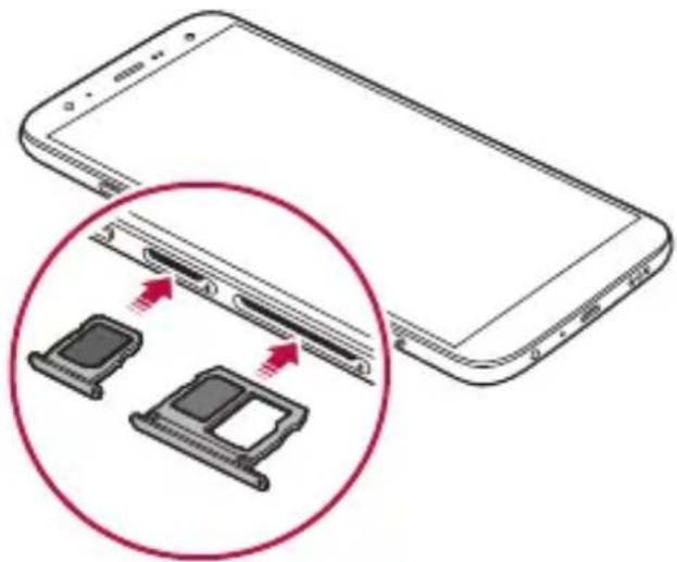 LG LMX420EMW - Wkładanie karty SIM - 5