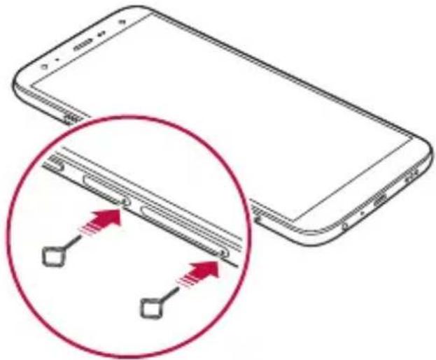 LG LMX420EMW - Wkładanie karty SIM - 2