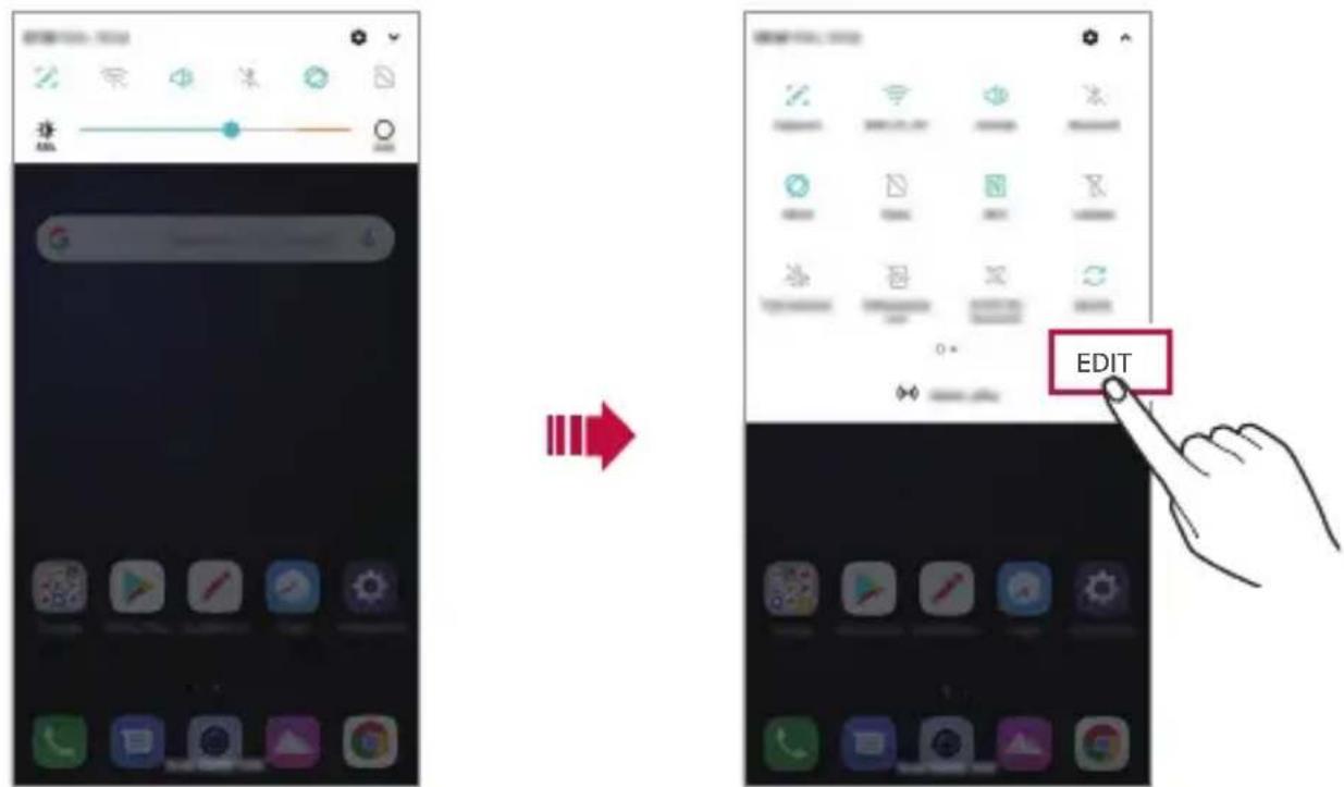 LG LMX420EMW - Notifications panel - 1