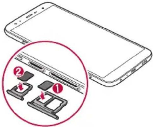 LG LMX420EMW - Wkładanie karty SIM - 4