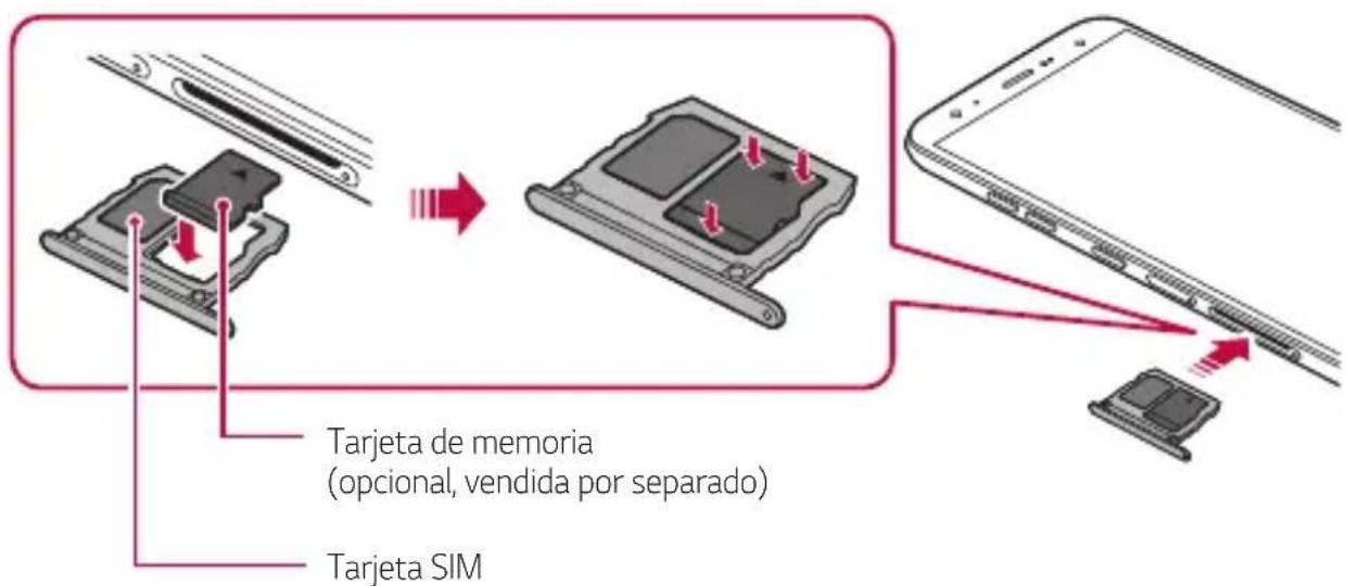 LG LMX420EMW - Inserción de la tarjeta de memoria - 1
