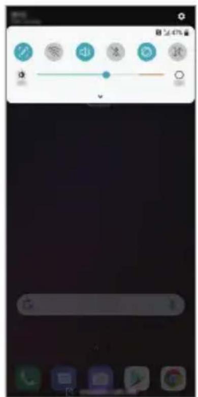 LG LMV405EBW - Notifications panel - 1