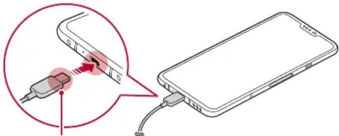 LG LMV405EBW - Charging the battery - 1