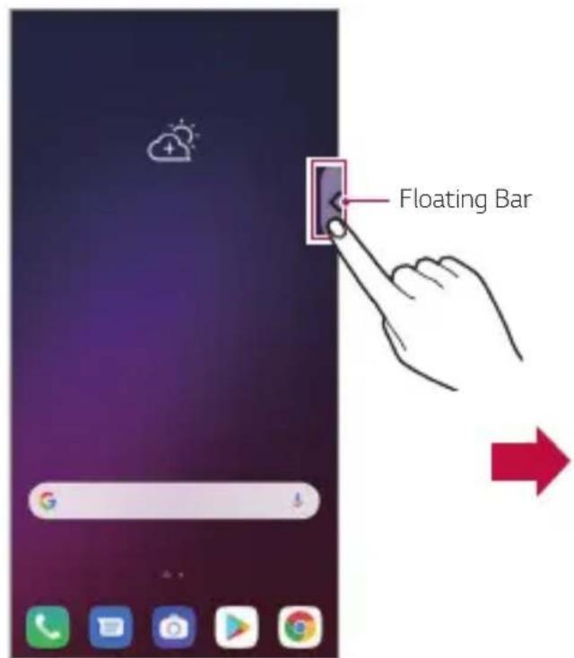 LG LMV405EBW - Aperture e chiusura della Floating Bar - 1