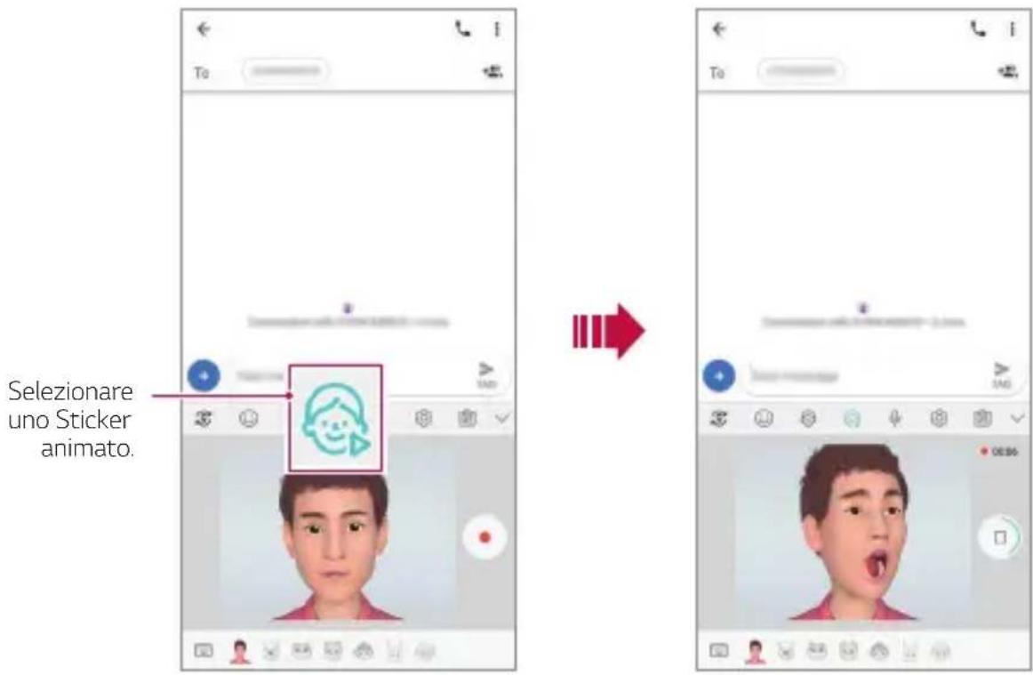 LG LMV405EBW - Uso degli Sticker animati - 1