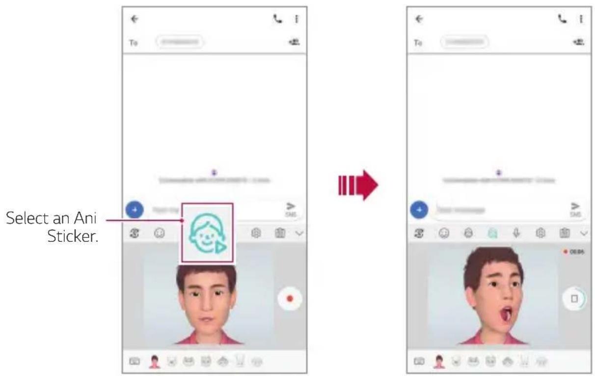 LG LMV405EBW - Using Ani Sticker - 1