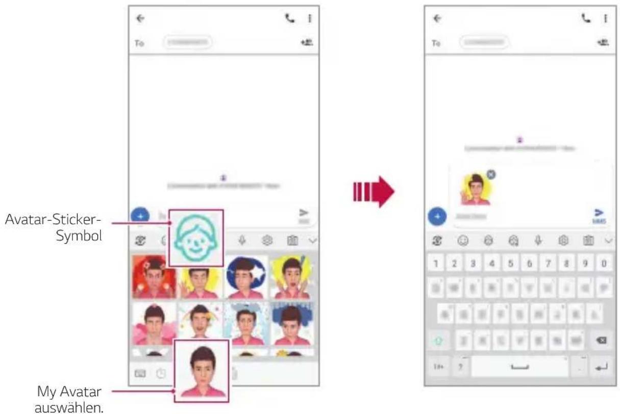 LG LMV405EBW - Avatar-Sticker benutzen - 1