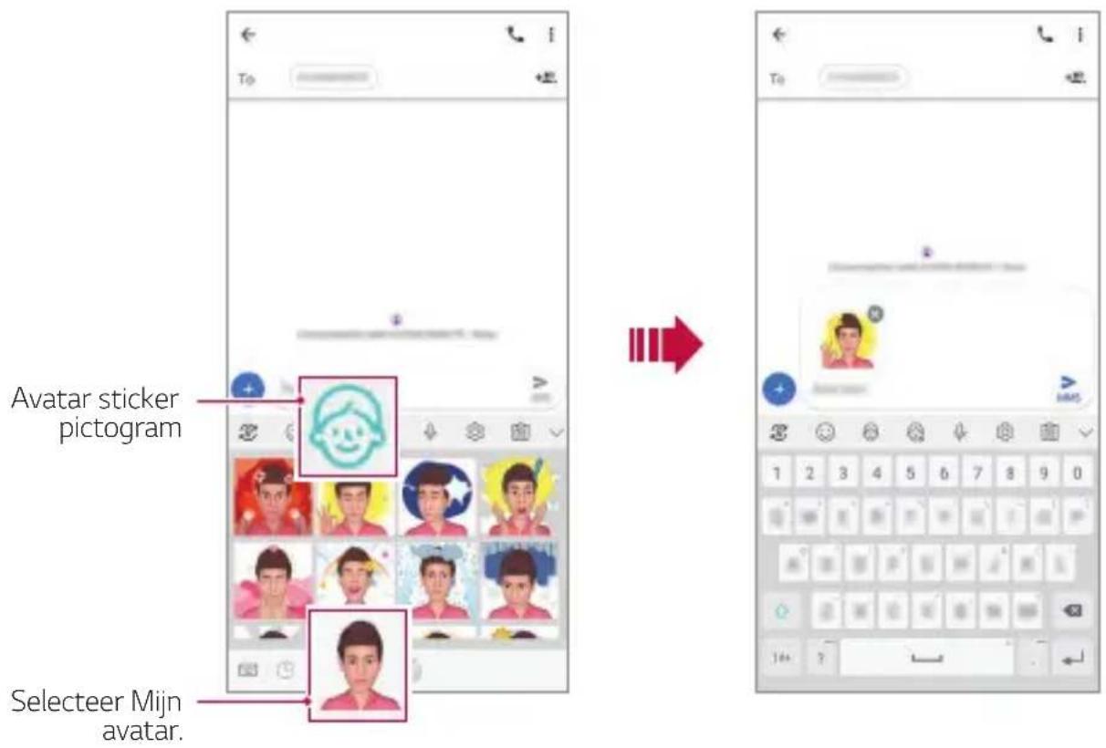 LG LMV405EBW - Avatar Stickers gebruiken - 1