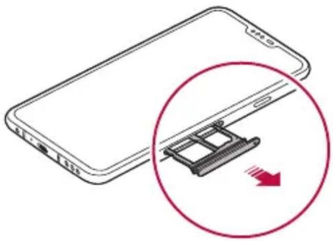 LG LMV405EBW - Installing the SIM card - 4