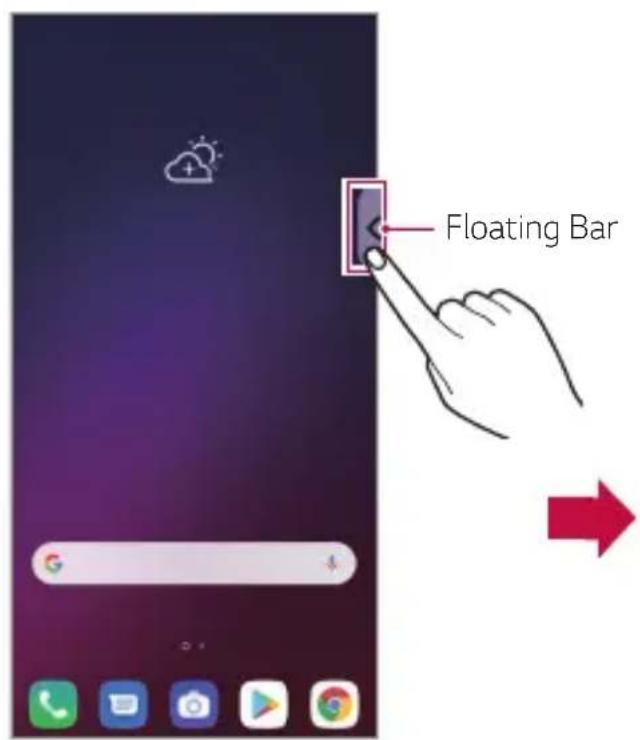 LG LMV405EBW - Opening and closing the Floating Bar - 1